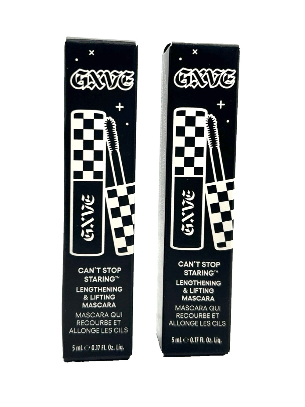 2x GXVE Gwen Stefani Can't Stop Staring Lengthening & Lifting Mascara TRAVEL 5ml